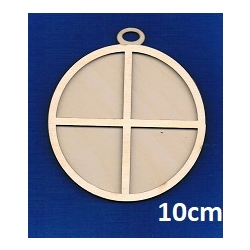 SKLEJKA #3mm Bombka 10cm z oknem fi 10cm /  / okno / 4858